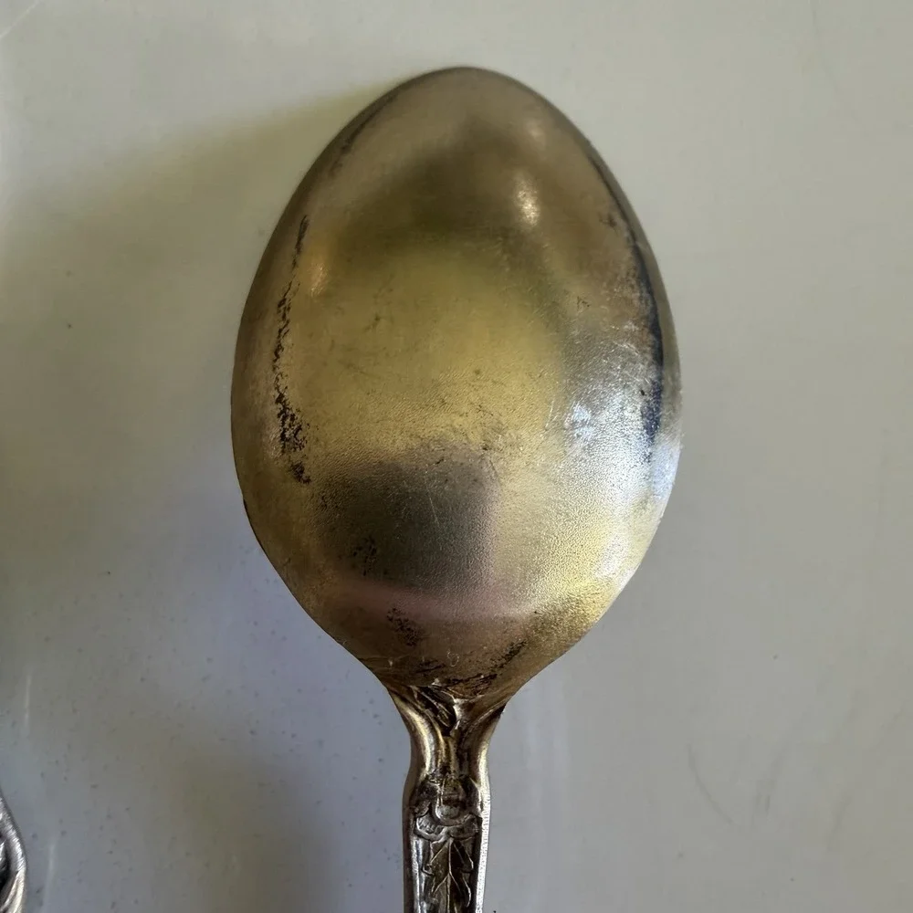Antique Whiting Sterling Silver Louis XV Teaspoons Set of 6 No Monograms 4